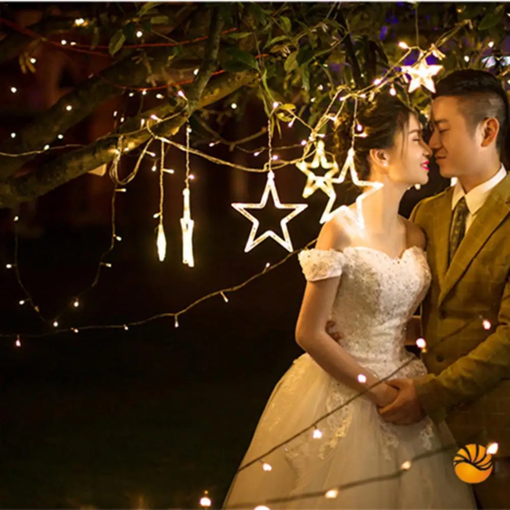 

LED String Lights Holiday Lighting Fairy Garland For Christmas Tree Wedding Party Decor Remote Control Curtain Strip Party Light