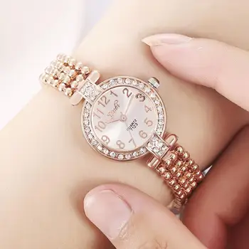 

Fashion Ladies Dress Luxury Diamond Watches Elegant Women's Watches stainless steel Bracelet Analog reloj mujer Clock New XB40