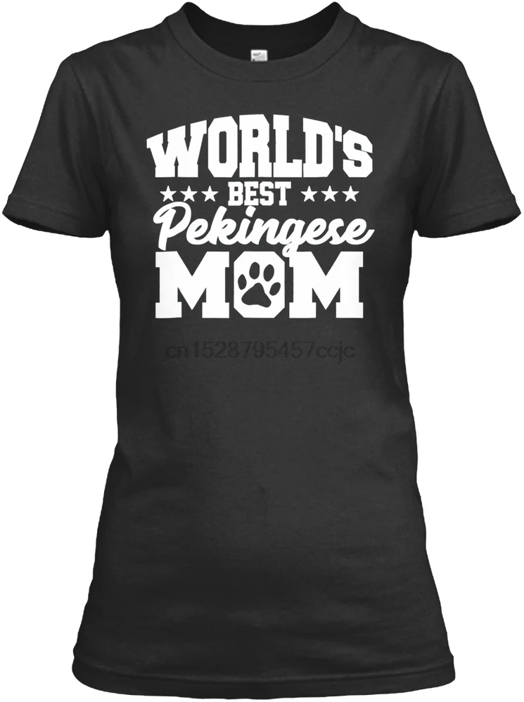 Мужская футболка с надписью World Best Pekingese Mom Милая женская и футболка|Футболки| |