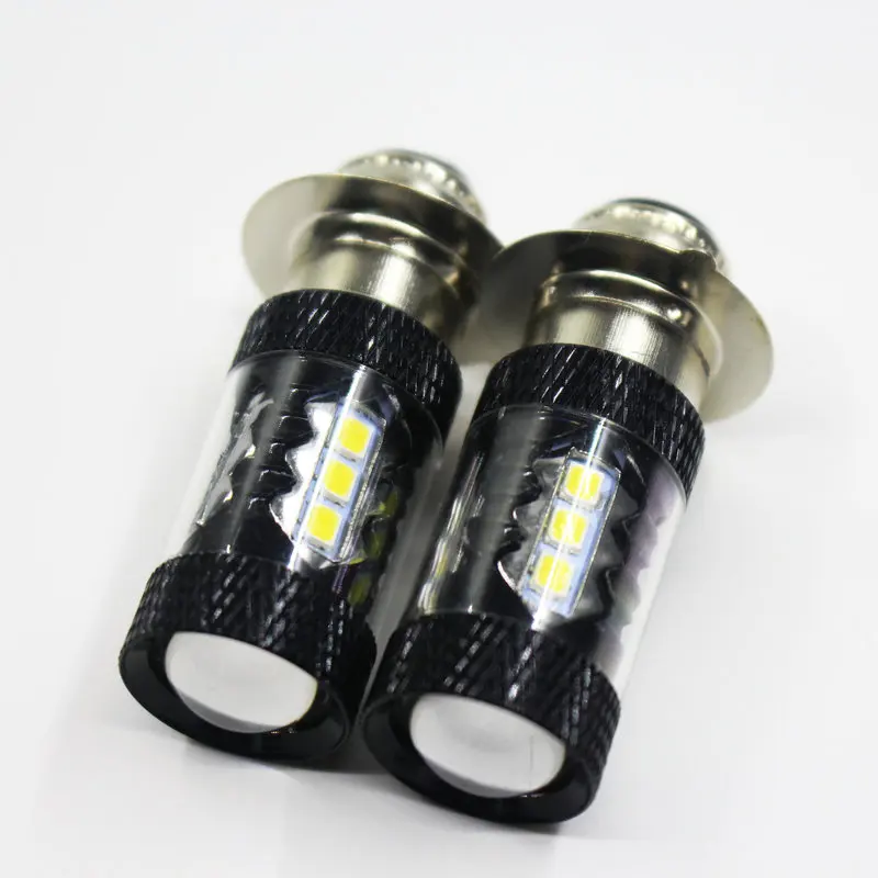 2 шт. H6 80 Вт 3030 16SMD мотоцикл светодиодный фары