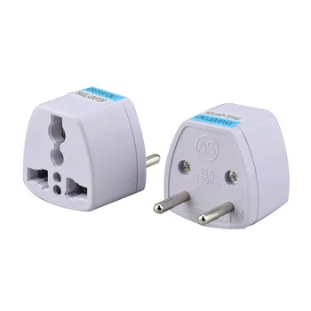 

European Eu Plug Adapter 2 Pin EU Power Socket Plug Adapter Travel Converter 250V 10A 1000W Electrical Equipment