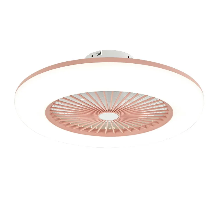 Светодиодный потолочный вентилятор 80 Вт C006 AC220V, трехскоростной вентилятор, лампа для внутреннего освещения, потолочный вентилятор с дистанционное управление освещением, вентилятор - Цвет лезвия: Розовый