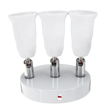 

E27 Lamp Holder 3 in 1 Adjustable Bulb Base Fireproof Material Holder Converter for Ceiling Light Ac100-240V