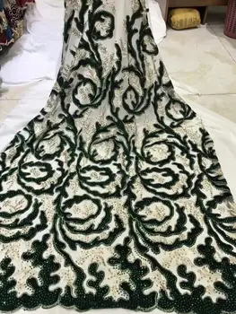 

Free Shipping French net Laces African French Embroidery Net Lace Fabric with stone J-16915 for dress