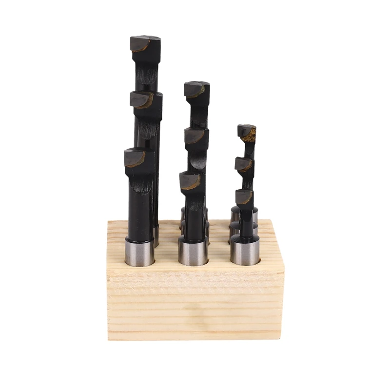HOT-9Pcs Durable Hard Alloy Shank Boring Bar Set Carbide Tipped Bars 12Mm For 2 Inch 50Mm Boring Head For Lathe Milling