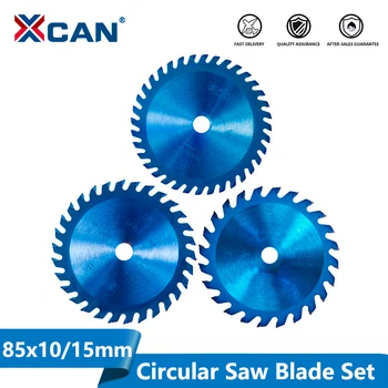 

XCAN 1pc 85x10/15mm 24/30/36 Teeth TCT Wood Circular Saw Blade Nano Blue Coating Cutting Disc Carbide Tipped Saw Blade