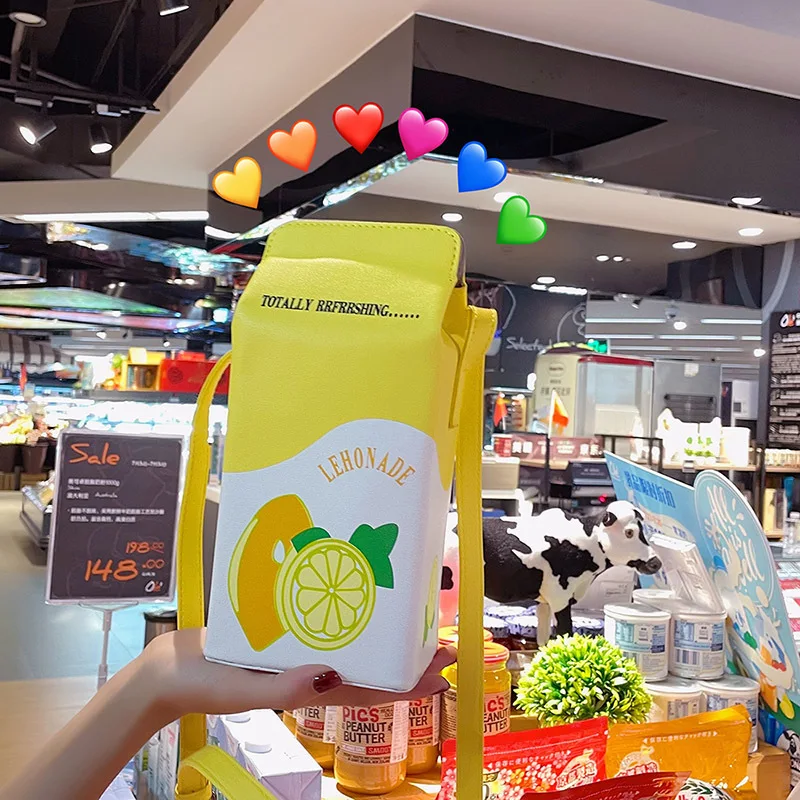 Borsa a Mano e Tracolla con Fragole, a Forma di Cartone Animato, Piccola Borsa per Cosmetici e Oggetti, Articoli per Feste