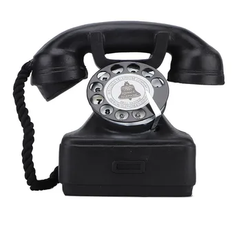 

1PC Vintage Retro Antique Phone Landline Telephone Home Desk Decor Ornament Photograph Props