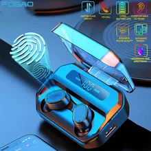 2020 New Bluetooth 5 0 Earphones LED Touch Control Tws Wireless Headphones 9D HD Stereo Music Sports Waterproof Earbuds Headset