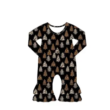 

Wholesale Customized Mixed Sizes Baby Romper Boutique For Infant Toddler knit Cotton Clothes Long Sleeve Christmas Girl Rompers