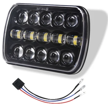 

400W 5X7 Inch Led Headlights 30000LM 7X6 Led Sealed Beam Head Light Lamp with High Low Beam Led Headlight for Jeep Wrangler YJ C