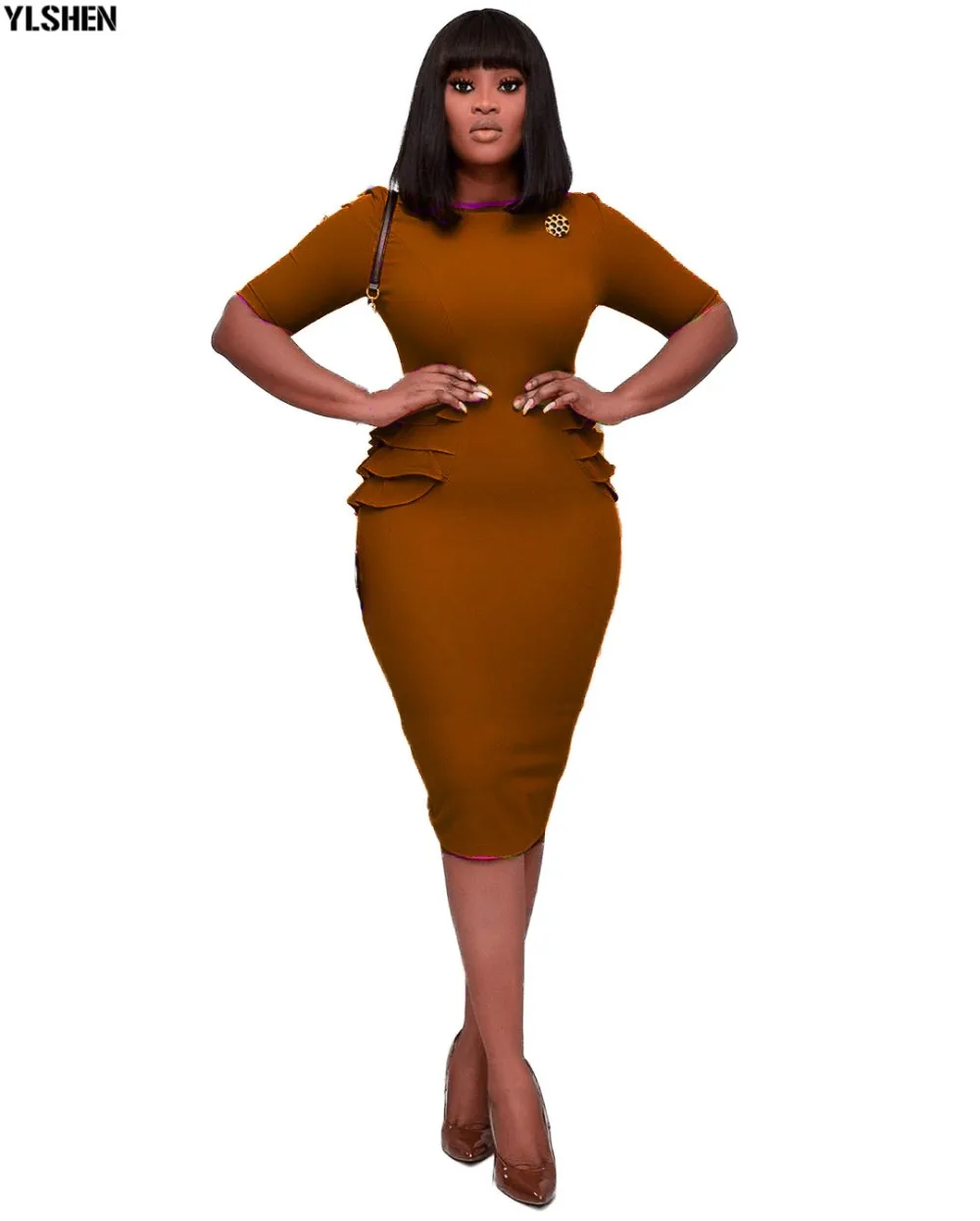 African Dresses for Women Dashiki Robe Africaine Femme 2020 Ankara African Clothes Slim Evening Party Dress Clothing Plus Size 23