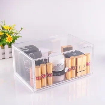 

Acrylic High Quality Makeup Display Stand Makeup Holder Lipstick Storage Box Cosmetics Organizer Jewelry Storage Case