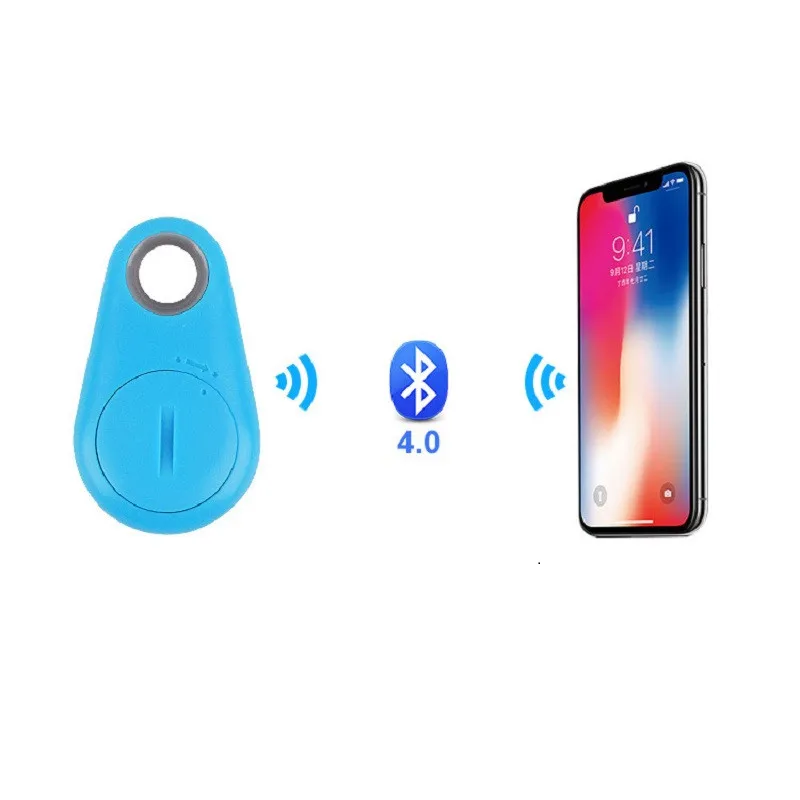 Pet Smart Mini Bluetooth GPS трекер анти-потерянный двухполосная сигнализация с рисунком собачки и котика сумка для ключей бумажник детский трекер без батареи