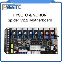 

FYSETC Spider V2.2 Motherboard 32Bit Controller Board TMC2209 3D printer Part VS Octopus Replace For Voron 2.4 Voron Trident