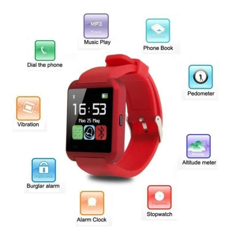 Новые стильные U8 Bluetooth Смарт часы для iPhone IOS наручные часы Android износ часы носимые устройства Smartwatch PK легко носить