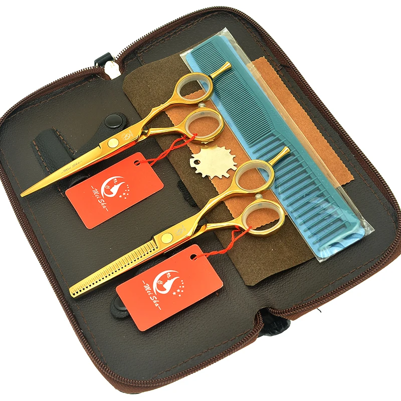 Meisha 5.5 "Giapponese 440C Forbici Professionali Per Parrucchieri Taglio Di Capelli Makas Barbiere Cesoie Per Diradamento Rasoi Per Capelli A0014A