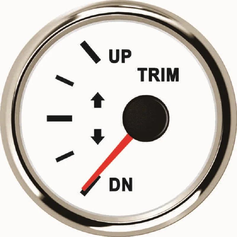 New Universal Marine Trim Gauge Meter 0 190ohm 52mm UP DN 9 32V With