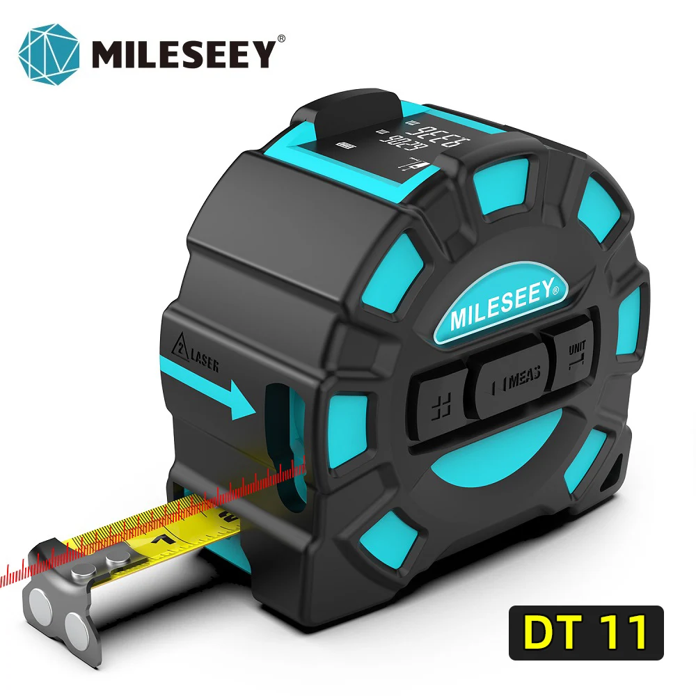 Mileseey DT11 лазерная измерительная лента 40 м перезаряжаемая 2-в-1 выдвижной цифровой