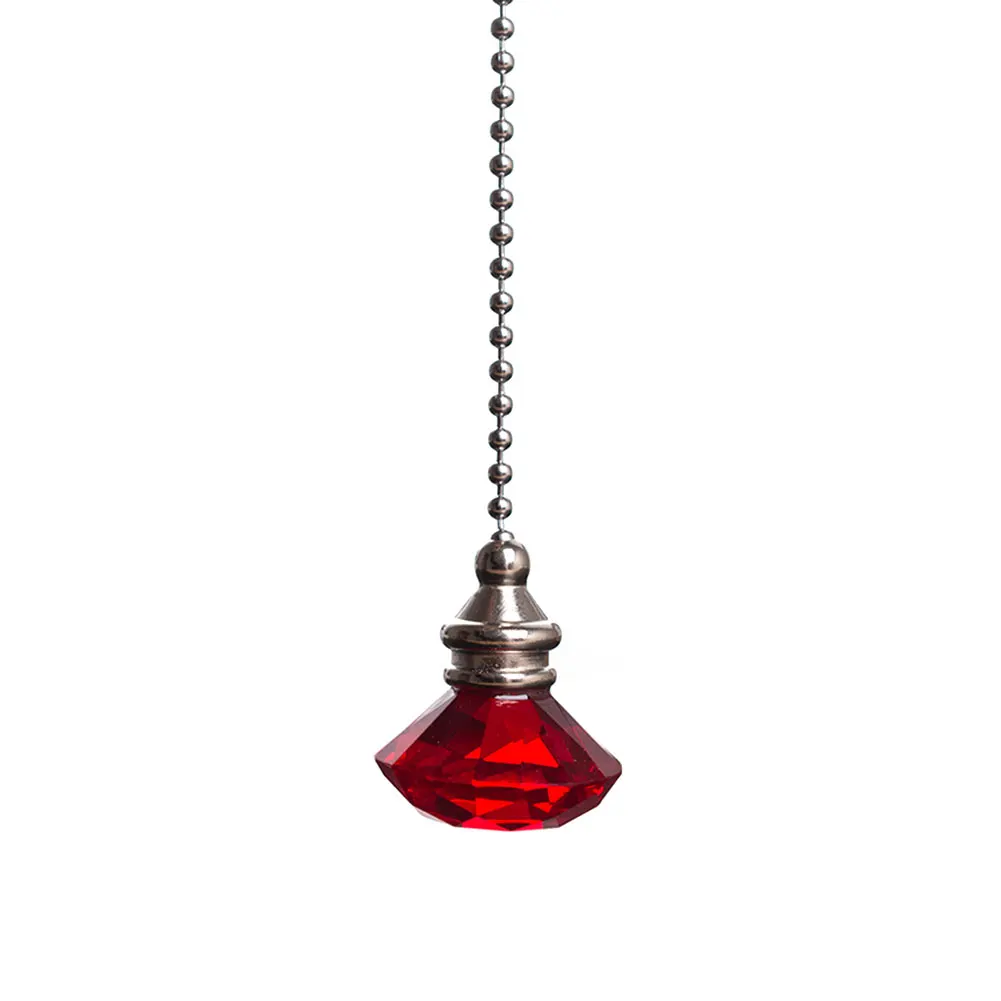 

Pull Chain Clear Home Decor Portable Craft Dazzling Crystal Ceiling Fan Styling Extension Desk Light Prism Pendant Wedding