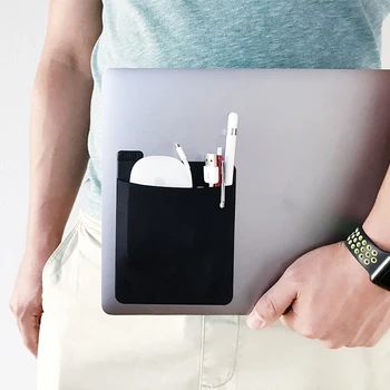 

Adhesive Laptop Back Storage Bag Pouch Bags Digital Supplies Organizer Storage Mouse Tablet Pc Digital Hard Drive Organizer