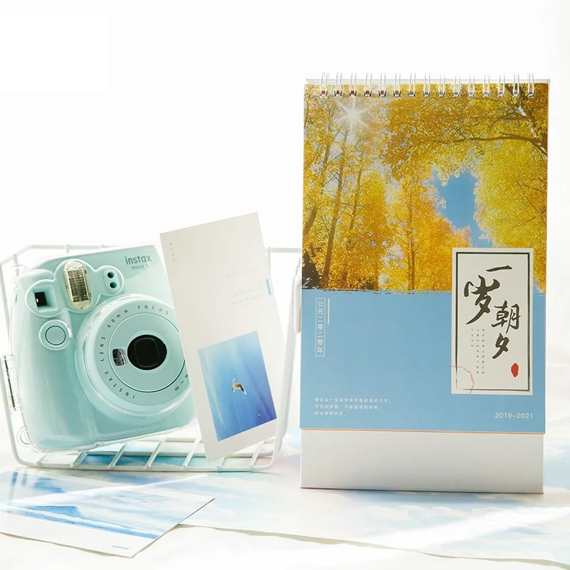 Four Seasons Scenery Photography Series Calendar DIY Memo Coil Calendars Office School Supplies.09-.12