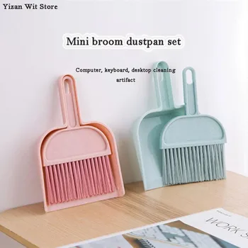 

Mini broom dustpan set PP material suitable for computer desktop keyboard and other small electronic devices best seller