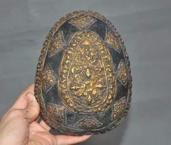 

christmas Antique Rare Tibetan buddhism silver skull head Statue tantrick Kapala Bowl Cup halloween