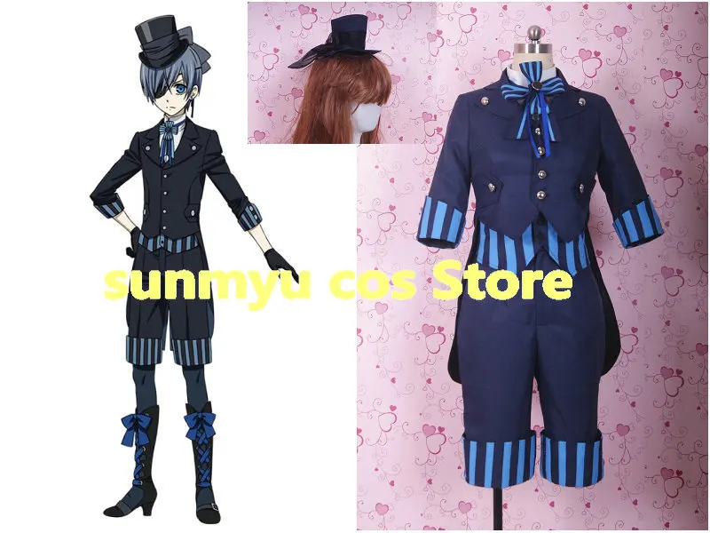 Very good Black Butler Kuroshitsuji Ciel Phantomhive Cosplay Costume Custom