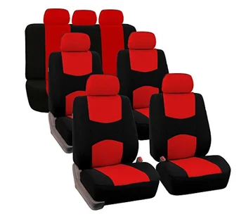 

13Pcs Three Row 7 Seaters Set Flat Cloth Universal Car Seat Covers Multi-color Auto Seat Protector Breathable and Easy Clean