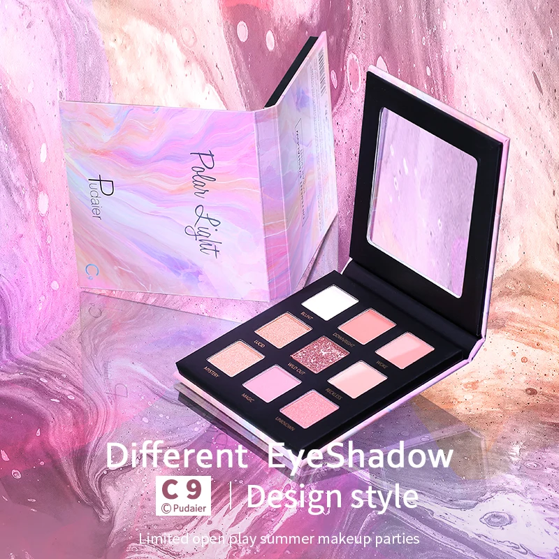 

New Pop Goddess Eye Makeup Sky C9 Eyeshadow Disc Pearlescent Matte Lasting Color Glamour Eyeshadow Hot Sale