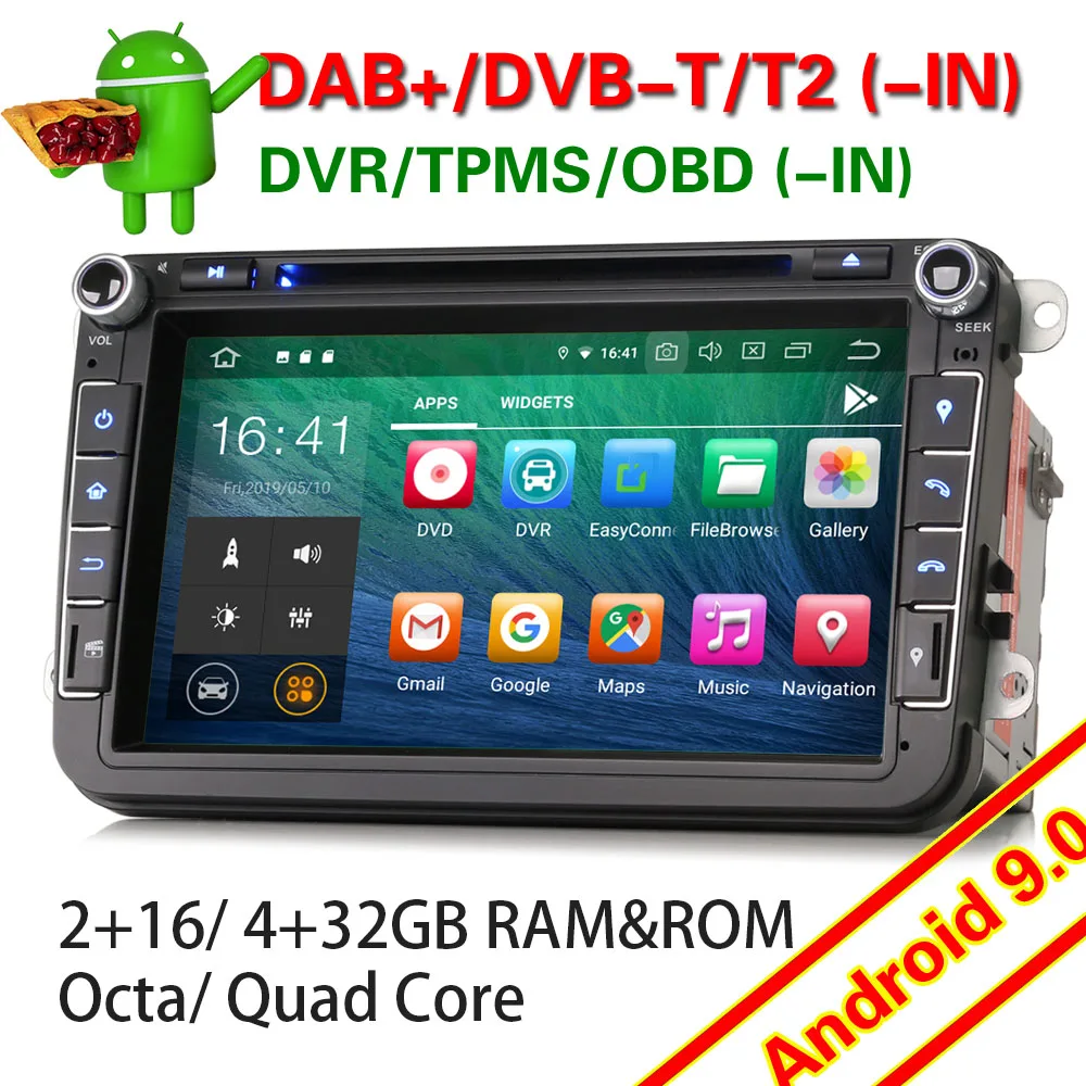 7915 4815 Android 9,0 стерео для VW Golf 5 6 Touran Passat Caddy T5 Seat DAB+ TNT Радио авторадио мультимедийный плеер