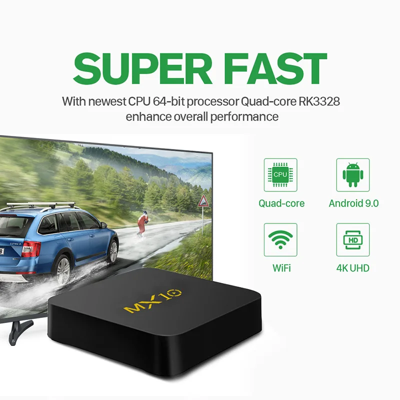 Французский IP tv MX10 Android 9,0 Smart tv BOX RK3328 4G 64G IP tv Европа Франция Италия Нидерланды Бельгия Арабский IP tv set top box