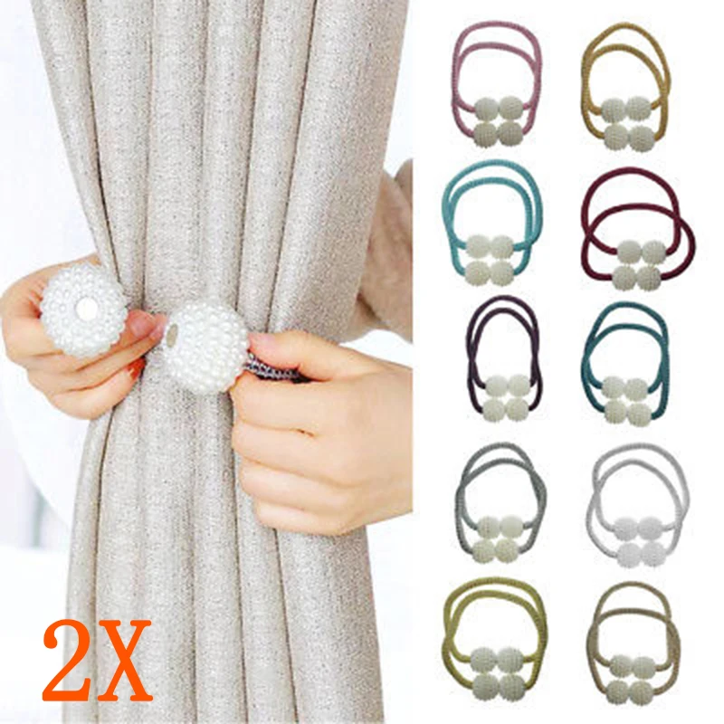 2 шт оконные шторы Tieback Holdback Tie Back магнитный держатель для драпировки домашний декор