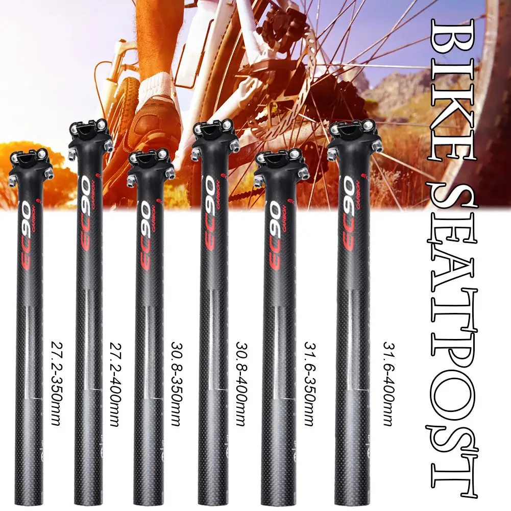 

27.2/30.8/31.6mm/1.07/1.21/1.24in EC90 Road Bike Full Carbon Seatpost Mountain Bicycle Seat Posts MTB Parts Matt Cycling Parts