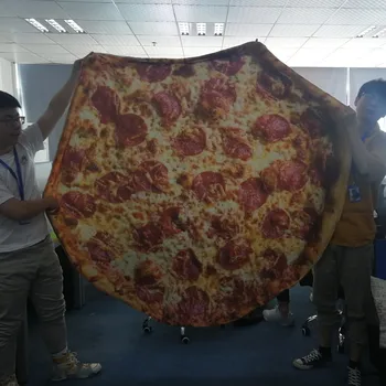 

Wrap Blanket Food Creations Pizza Hamburger Throw Perfectly Round Bathroom Carpet Polyester Tortilla Throw Home Textile #BL3