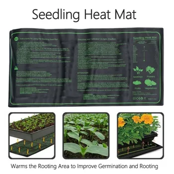 

AU/EU/US Plug Seedling Heating Mat 50x25cm Waterproof Plant Seed Germination Propagation Clone Starter Pad Garden Plant Supplies