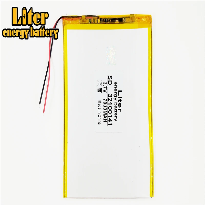 

3.7V 7000mAH 32100141 polymer lithium ion battery Li-ion battery for tablet pc 9.7 inch