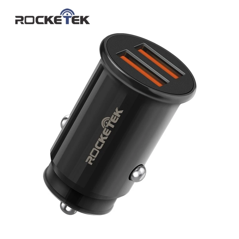 Автомобильное зарядное устройство Rocketek mi ni USB Quick Charge 3,0 Автомобильное зарядное устройство для iPhone samsung Xiaomi mi QC3.0 QC Быстрая зарядка для мобильных телефонов