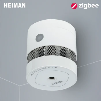 HEIMAN Zigbee 3.0 화재 경보 연기 감지기 스마트 홈 시스템 2.4GHz 고감도 안전 예방 센서 무료 배송
