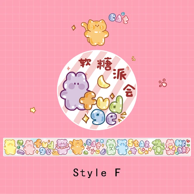 Mr.Paper 12 Designs 1 Roll There Is A Small World Series Cartoon Style Creative Cute Decor Hand Account DIY Material Washi Tapes F