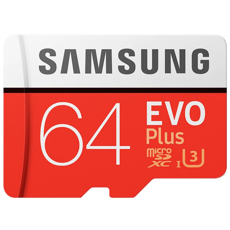 Карта памяти Samsung EVO Plus Micro SD 128 Гб 64 ГБ 32 ГБ класс 10 MicroSD карта C10 UHS-I EVO+ 16 Гб 256 ГБ модуль памяти Transflash MicroSD карта - Емкость: 64GB U3