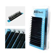 Heihei, 16 рядов, искусственные норковые ресницы для наращивания, поставки, Индивидуальные ресницы, накладные ресницы, натуральные, личные, этикетки, ресницы для макияжа
