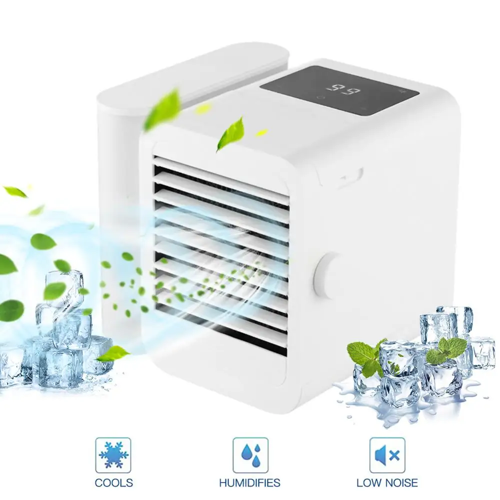

Portable Mini Air Conditioner Fan Personal Space Fan Cooler USB Arctic Cooling The Quick Easy Way Strong Power And Low Voice