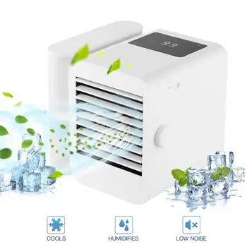 

Portable Mini Air Conditioner Fan Personal Space Fan Cooler USB Arctic Cooling The Quick Easy Way Strong Power And Low Voice
