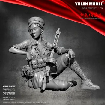 

1/35 Resin Figure Kits Yufan Model Female scout Model Self-assembled YFWW-2066-3