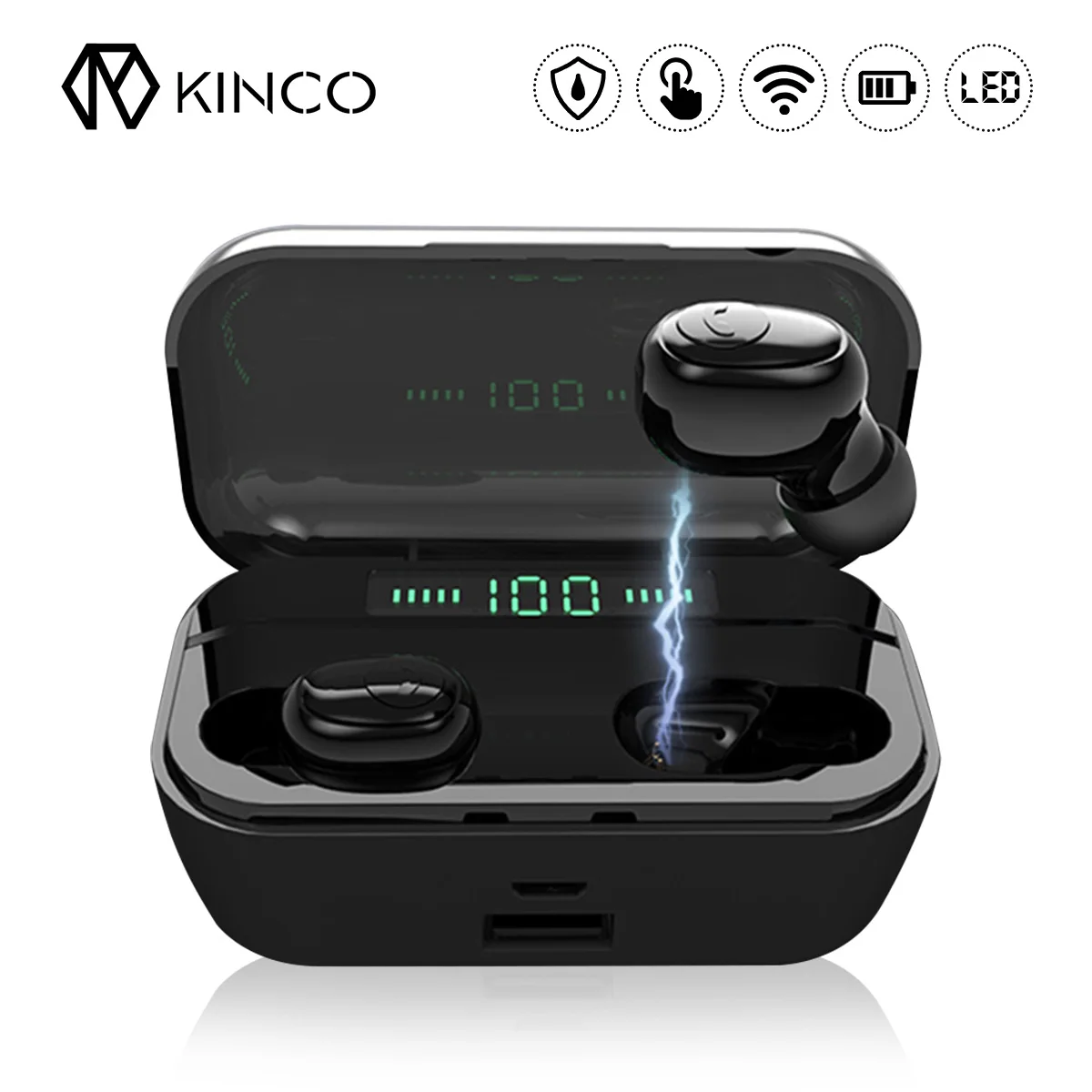 

bluetooth 5.0 Earphones TWS Wireless Headphones Sport Earbuds Stereo Handsfree Headphone Touch Operation Gaming Headset