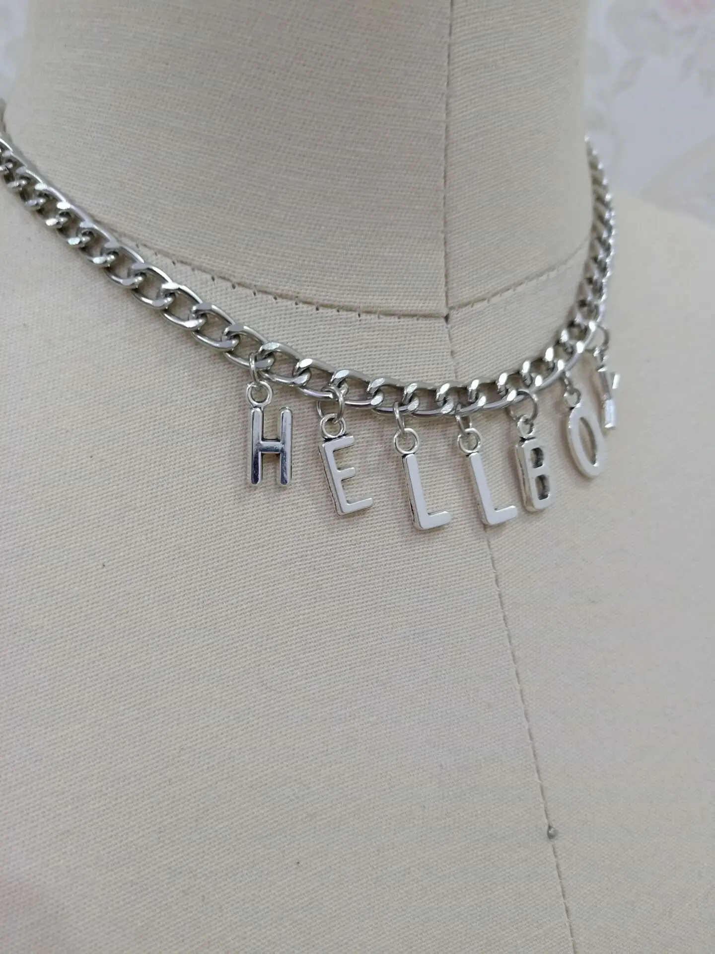 Панк письмо кулон короткое ожерелье унисекс ожерелье Харадзюку хип хоп модное ожерелье аксессуары уличная одежда CL213