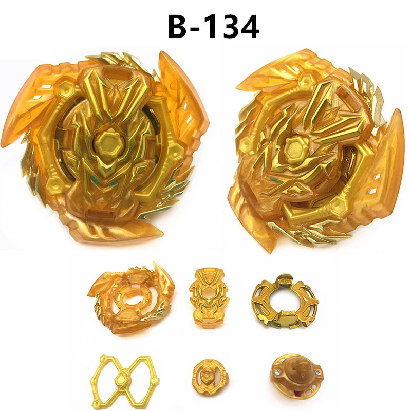 

Mksafn New Arrival GT Gold Blades Burst Gyro B-134 Slash Valkyrie.Bl.Pw with Golden GT・GEN・Huan・Layer Metal God Spinning Top Toy