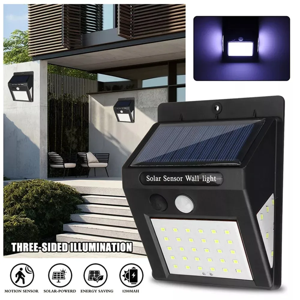 

1-4pcs 40 LED Solar Light Outdoor Solar Lamp PIR Motion Sensor Wall Light Waterproof Solar Sunlight Powered Garden street lights